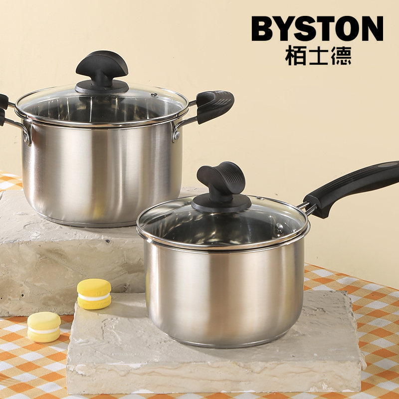栢士德BYSTON304奥氏体型不锈钢劳斯克套锅 BST-120高清大图