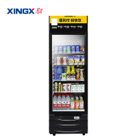星星(Xingx) 288升 单门展示柜 商用陈列柜冷藏立式冰柜饮料柜饮品保鲜柜(黑色)LSC-288G