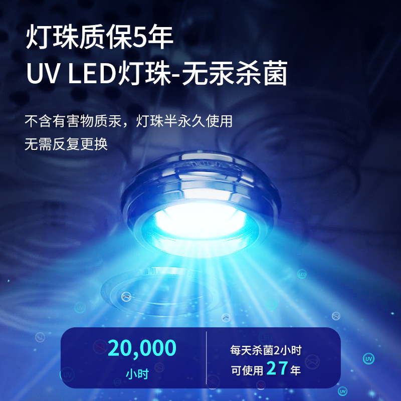 smartcare太阳公公韩国婴儿奶瓶消毒器紫外线带烘干宝宝奶瓶玩具消毒柜幻影灰3代+