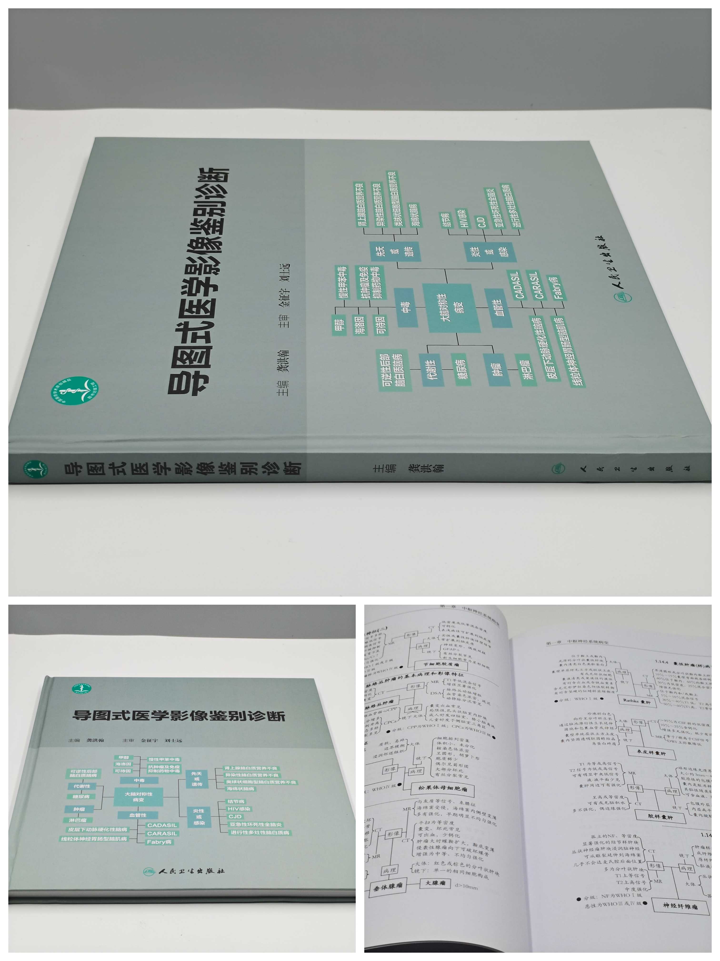 [正版] 导图式医学影像鉴别诊断 主编龚洪翰 医学影像学临床案例解读教程 人民卫生出版社9787117281782高清大图