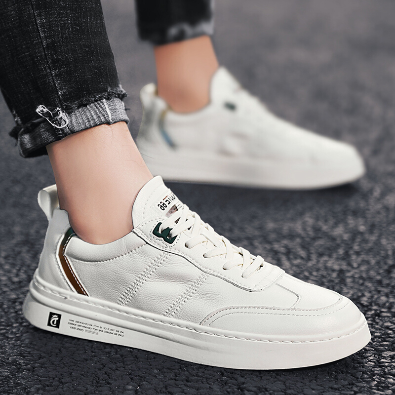 梵克公牛鞋男鞋夏季透气2021新款韩版百搭小白鞋子男潮鞋学生板鞋正品