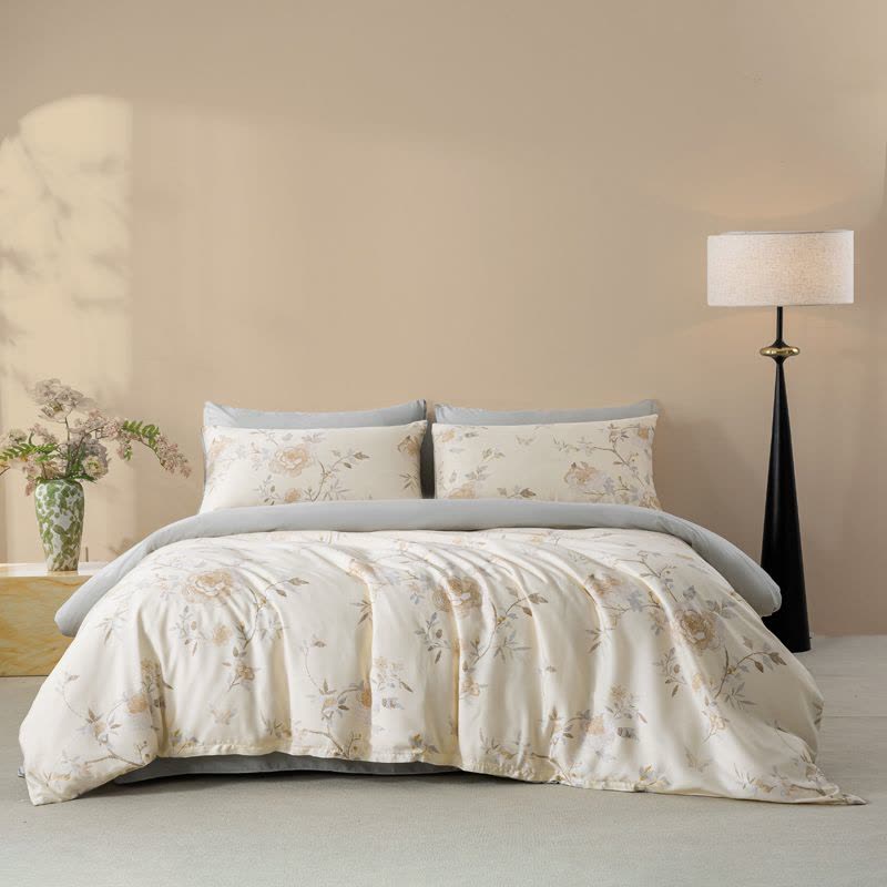 莱赛尔印花天丝四件套图片