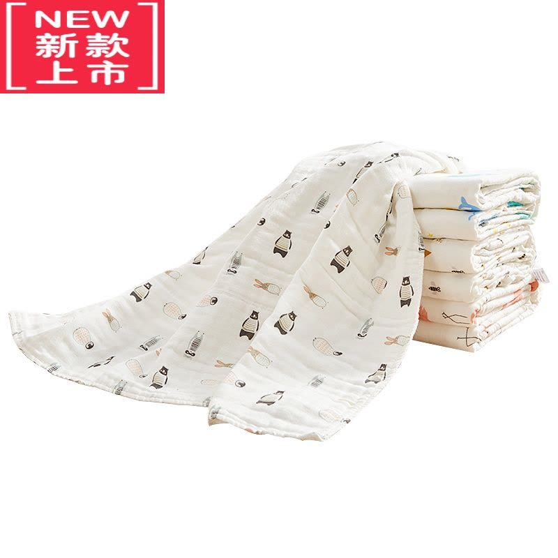 可莉允纱布浴巾新生婴儿大毛巾被夏天儿童宝宝专用品小孩盖毯子薄款图片