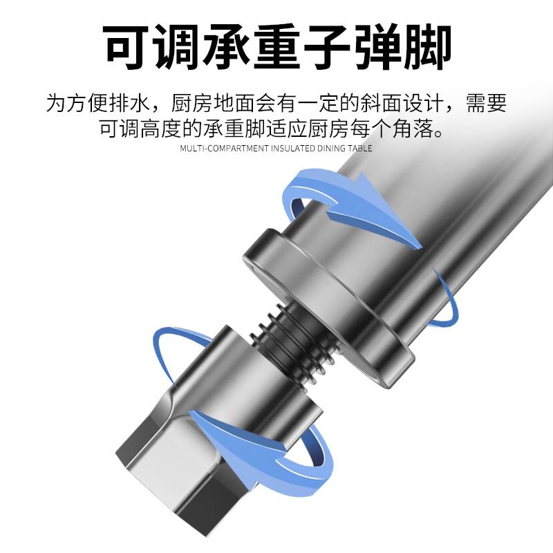 史蒂芬 SDF-JFX1808 5格柜式保温售饭台 1800*800*800mm (配5个1/1份数盘 304材质 带高清大图