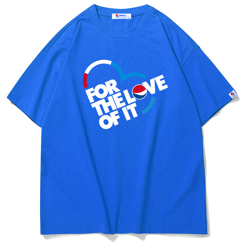 pepsi百事男女同款休闲时尚潮流宽松短款t恤bst2103