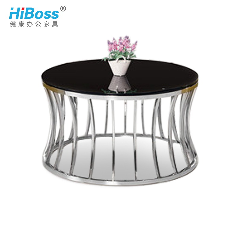 HiBoss办公沙发单人位洽谈接待沙发茶几组合现代简约休闲沙发椅凳