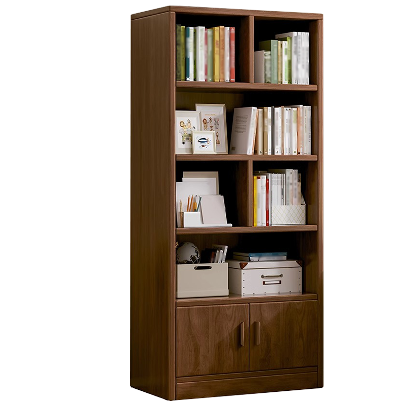 彭梵胡桃色书柜高清大图