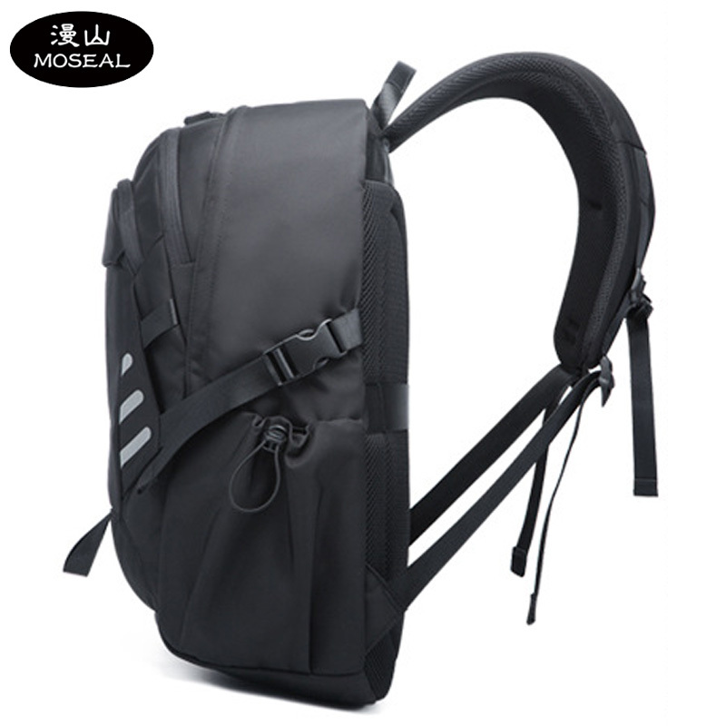 漫山 商务休闲双肩包大容量反光背包17英寸电脑包 MS-7605 (个)