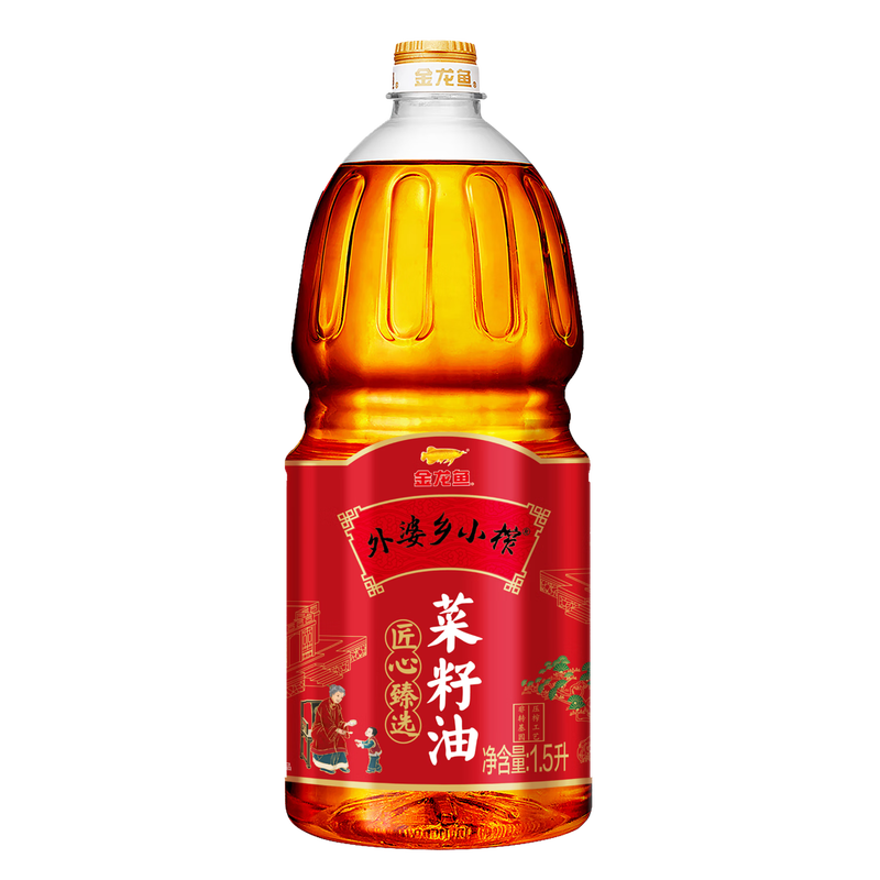 金龙鱼 外婆乡小榨匠心 臻选菜籽油 1.5L高清大图