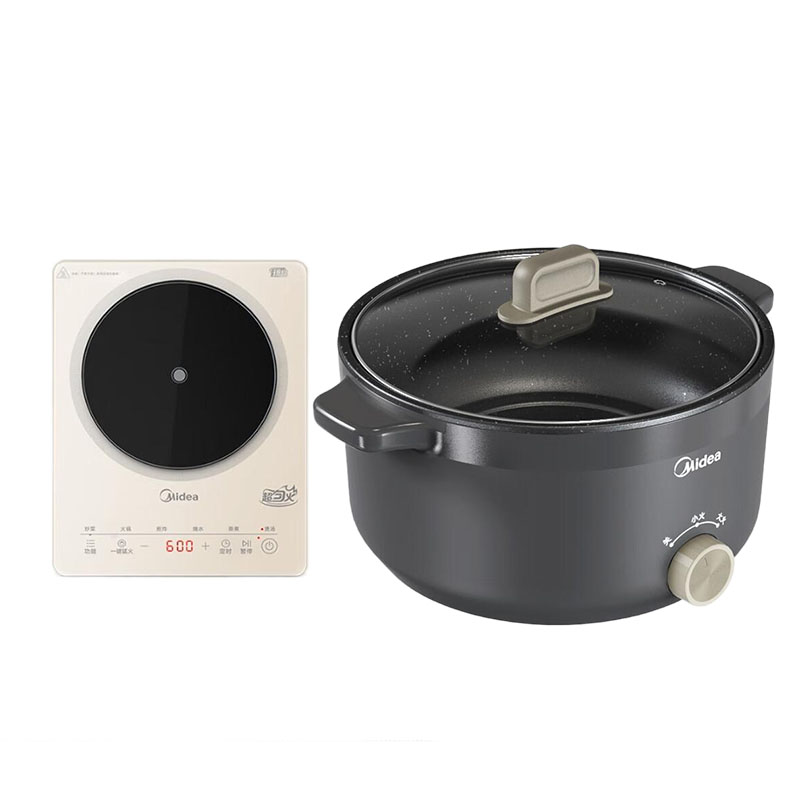 美的(Midea)厨房小家电套装(电磁炉+电火锅)MC-22TA01 HGE2520