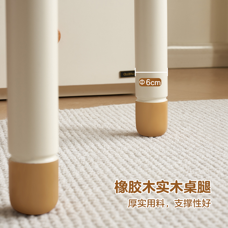 全友家居收纳储物柜一体儿童学习桌青少年可伸缩双人书桌高清大图