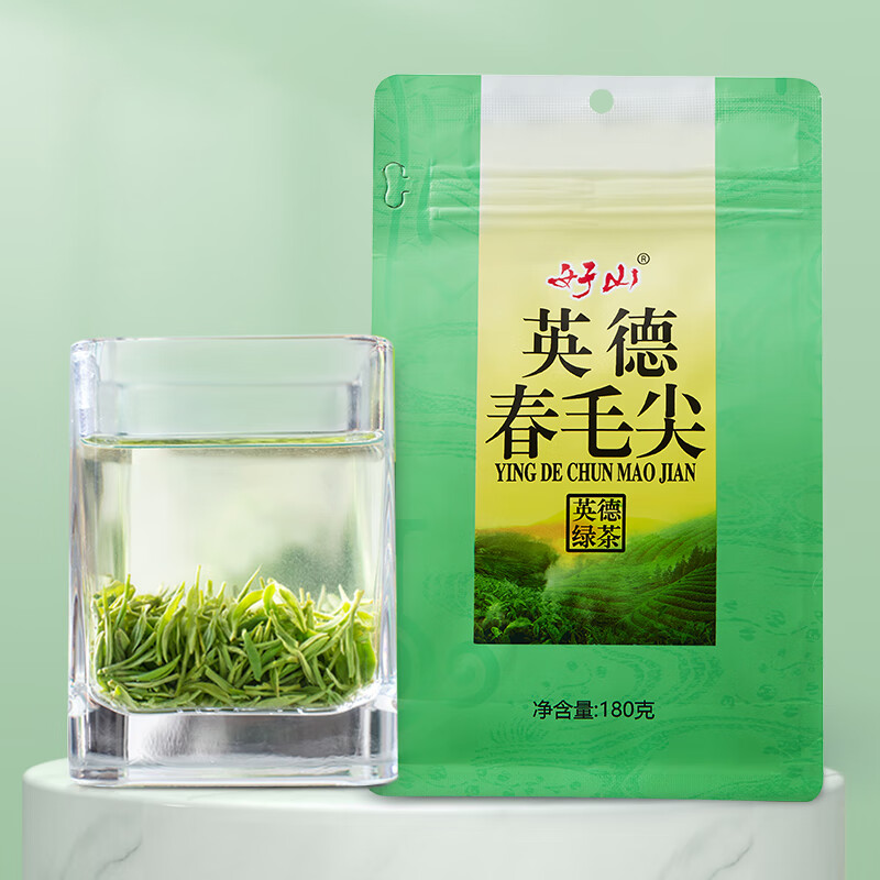 知福茶叶明前春茶英德嫩芽绿茶高香茉香绿茶袋装180g