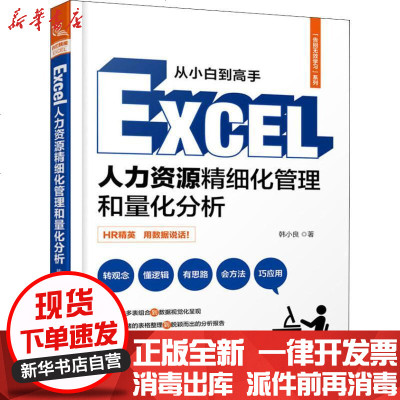 从小白到高手excel 人力资源精细化管理和量化分析hr精英用数据说话人力资本管理书籍行政管理人力资原管理书籍绩效 韩小良著著 摘要书评在线阅读 苏宁易购图书