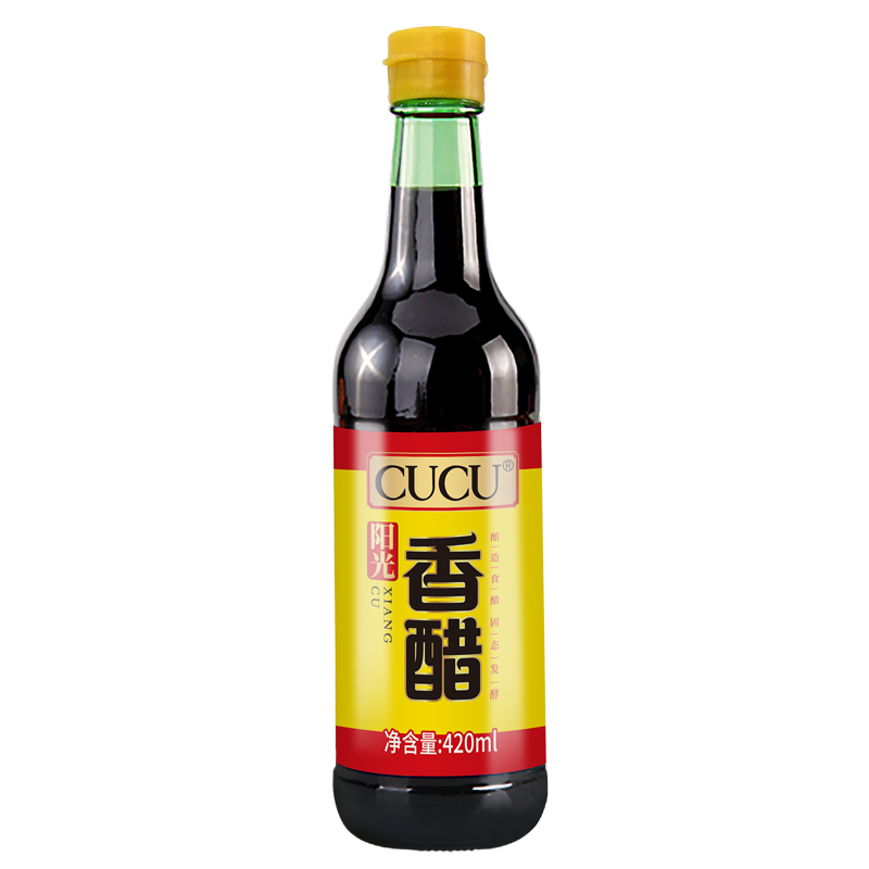 CUCU 香醋 饺子凉拌醋 纯粮酿造 420ml*2
