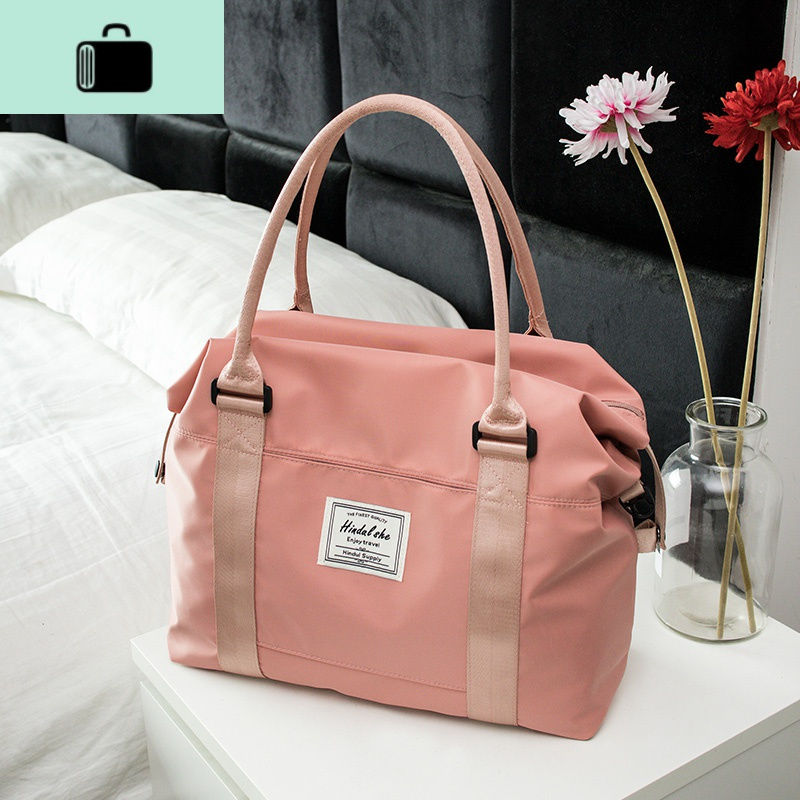 旅行包女手提包行李袋女登机包女健身包韩版斜挎小型轻便短途出行new