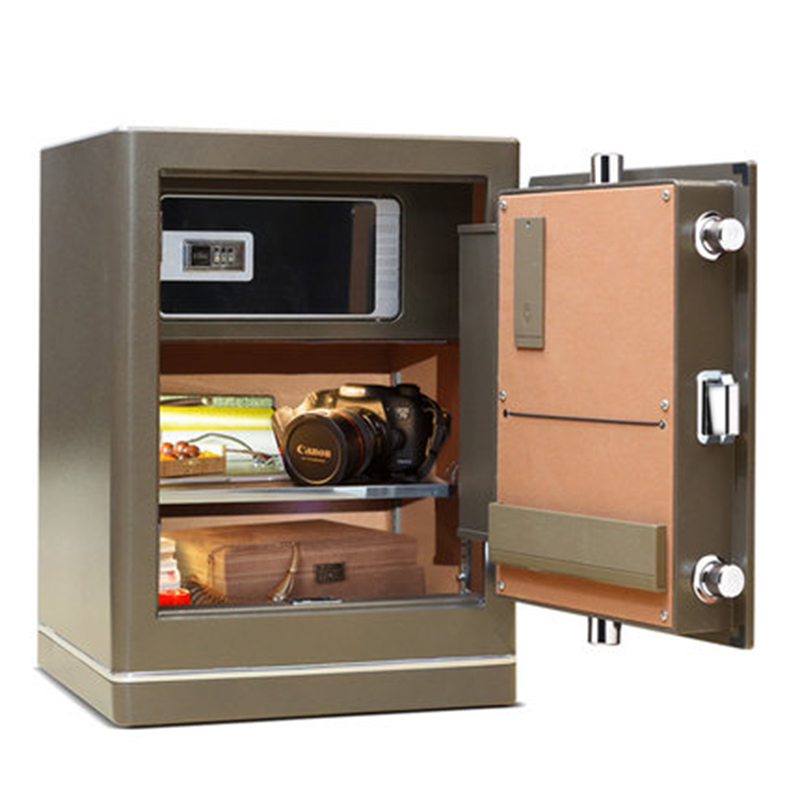 驰球保险柜3c认证家用小型办公73cm迷你全钢密码保险箱入墙银鲨