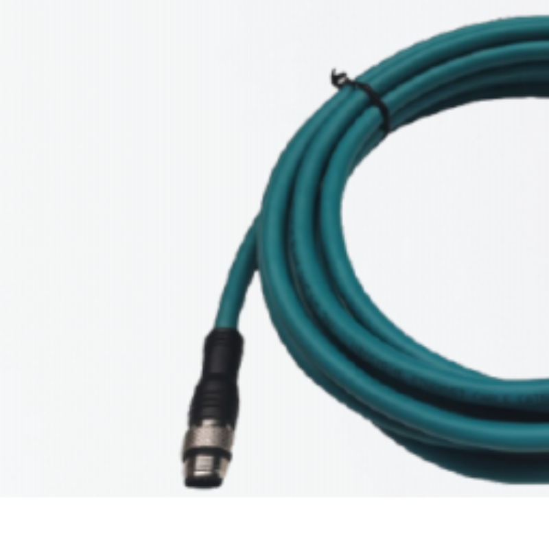 华睿科技 配套SS5000传感器标准外部网线暗绿色5M CABNET-M12A8-RJ45-05D 货期2周高清大图