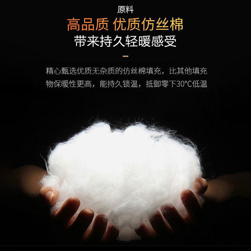 啄木鸟加棉加厚男士棉衣男款冬季商务休闲保暖棉服爸爸冬装外套高清大图