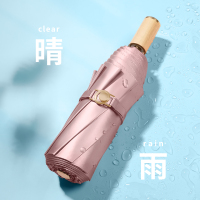 双层太阳伞油画风印花遮阳伞女黑胶防晒防紫外线晴雨伞两用upf50+