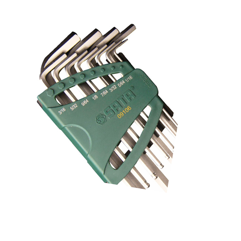 工具库 世达SATA 12件套英制球型内六角扳手 09106