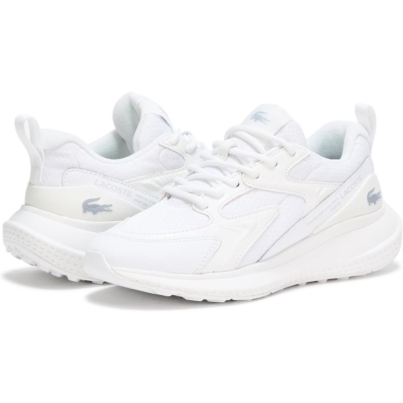 Lacoste女鞋休闲运动板鞋轻便透气网布拼接休闲百搭女士鞋高清大图