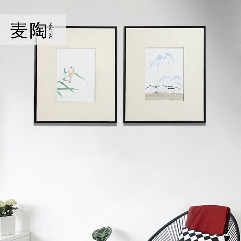 美帮汇新中式现代简约家用北欧装饰客厅沙发背景艺术墙装饰画壁画挂画高清大图