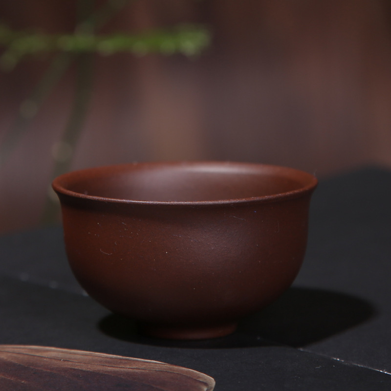 风源紫砂杯子 原矿紫砂小杯品茗(紫色小号)