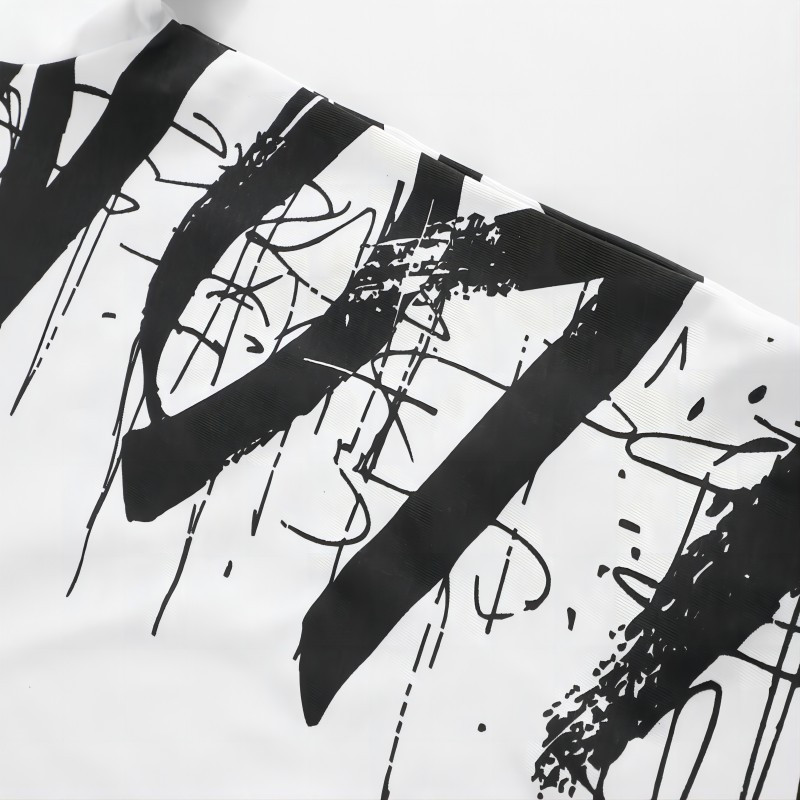 vlone竖排字母t恤短袖男女情侣时尚t恤透气舒适街头潮牌夏