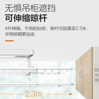 奥普(AUPU)智能杀菌晾衣机L6S 语音遥控 电动升降晒衣机阳台凉衣杆晒被 四杆可伸缩杆挂衣架 L6S电动晾衣架