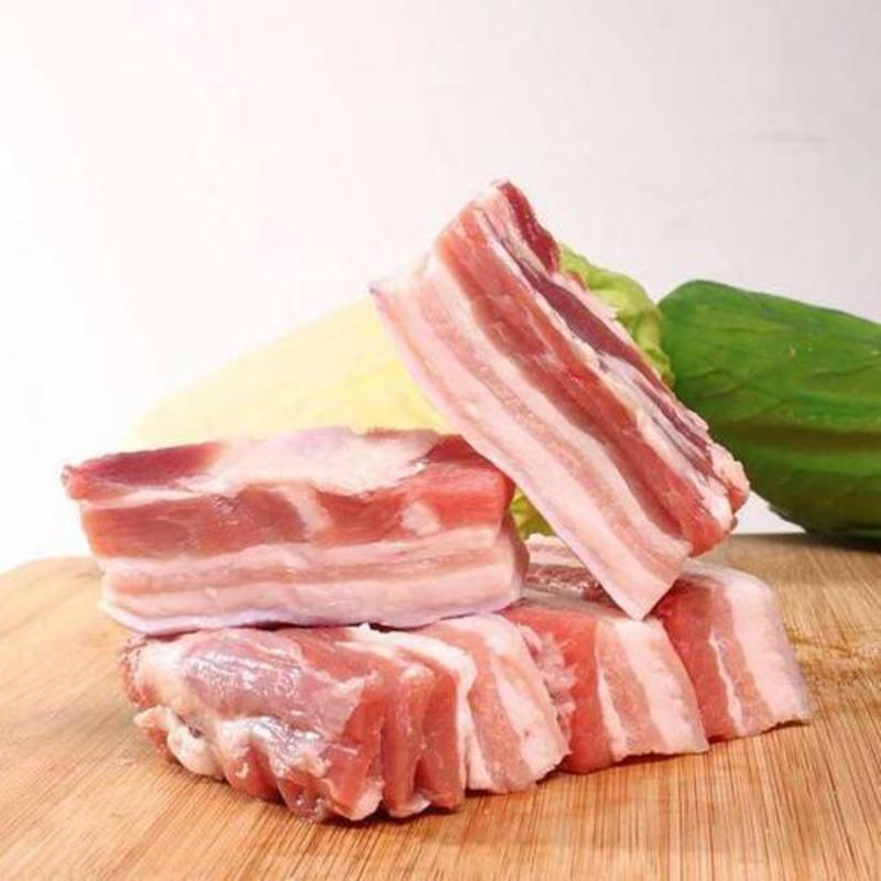 五斤装新鲜农家散养猪肉五花肉带排五花肉带排五花肉五斤