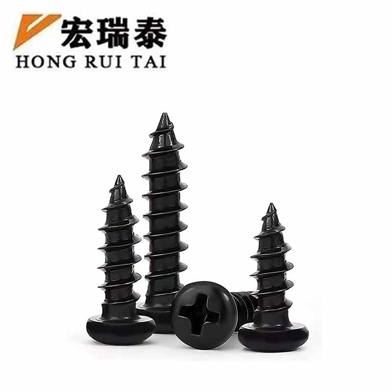 宏瑞泰 黑锌圆头自攻螺丝 M4*15 个高清大图