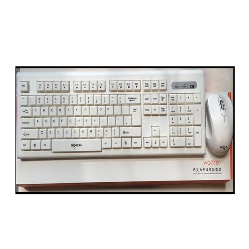 爱国者(aigo) WQ7600 舒适巧克力平键帽无线键鼠套装