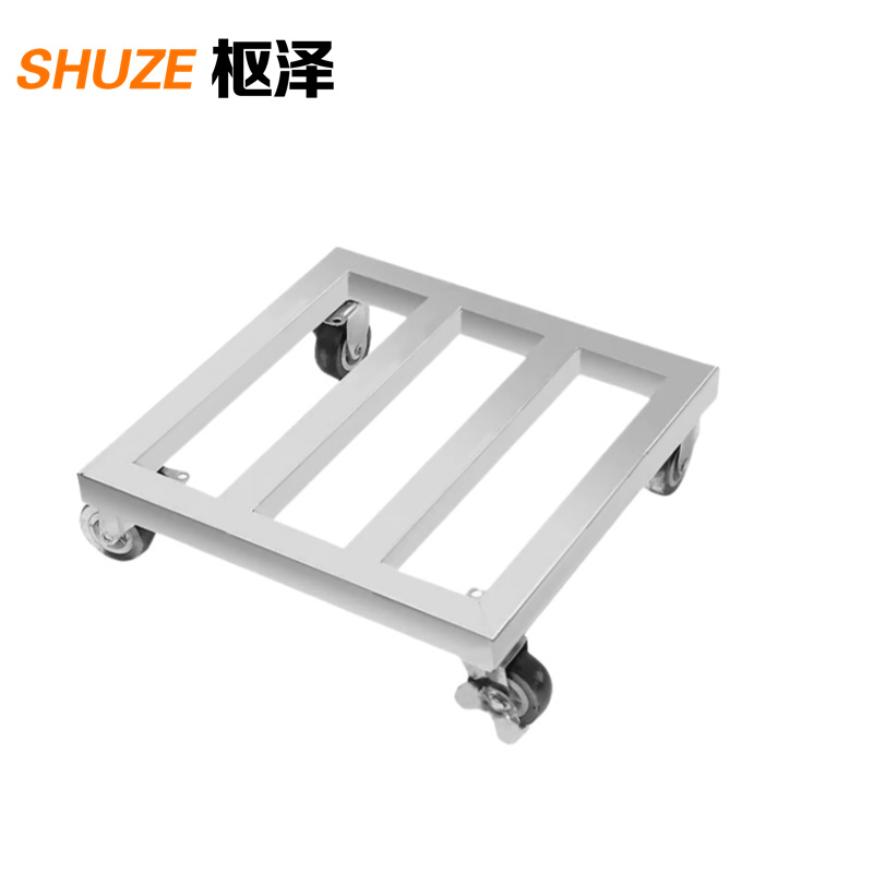 枢泽 不锈钢移动托架 350*350*68mm 个高清大图