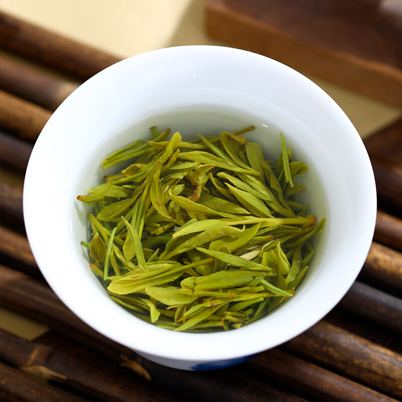 杭颂(HANGSONG)2025年绿茶吉祥如意龙井茶豆香特级250g明前茶叶组合高清大图