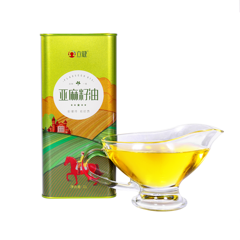 立健 亚麻籽油 宝宝孕妇适用 月子油 胡麻油 1L