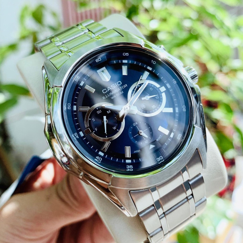 [官方正品]casio卡西欧男表 指针系列 时尚运动休闲三眼手表50米防水