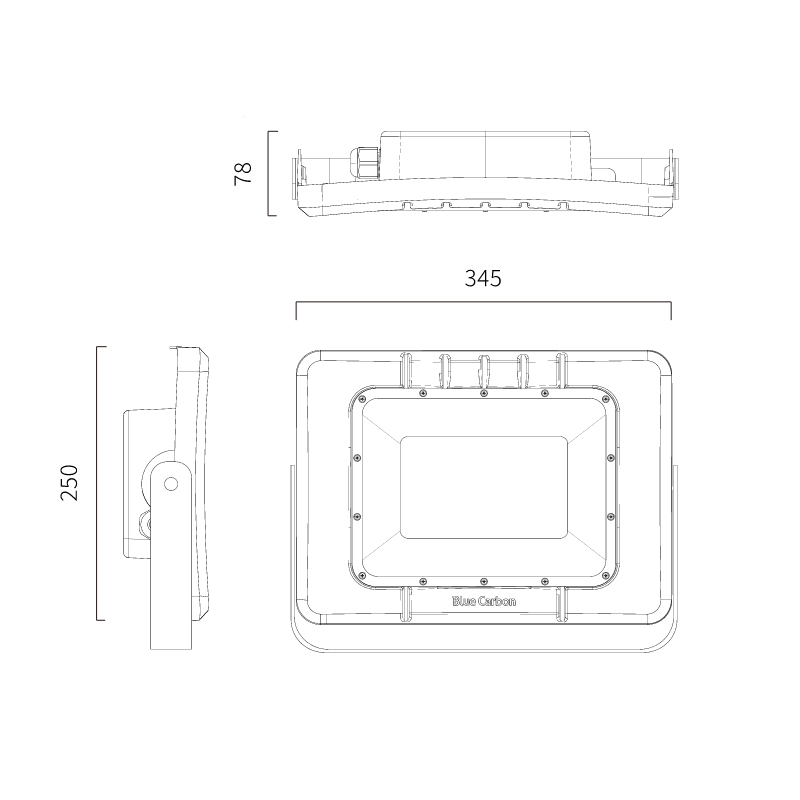 好视友 LED太阳能投光灯安装6-12米 BFBNYLDD1050-A1 50W 1个每箱高清大图