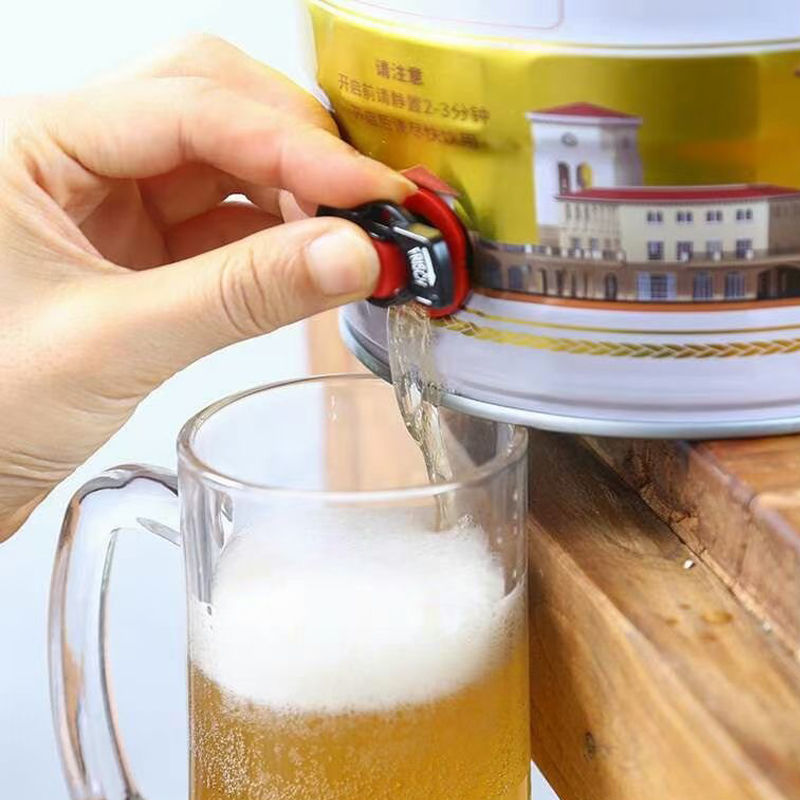 千岛湖经典原浆浑浊型啤酒11°P原麦汁浓度馥郁白啤5000ml*1桶礼盒装高清大图