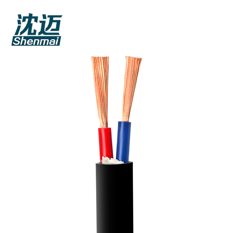沈迈 护套软电线 ZR-RVV-2*1.0mm²(95米) /捆高清大图