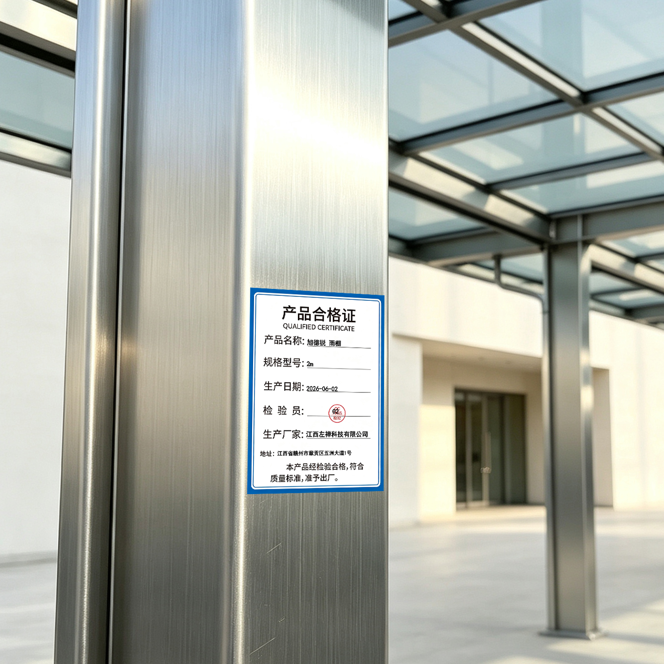 旭德锐 雨棚 2m 平方米高清大图