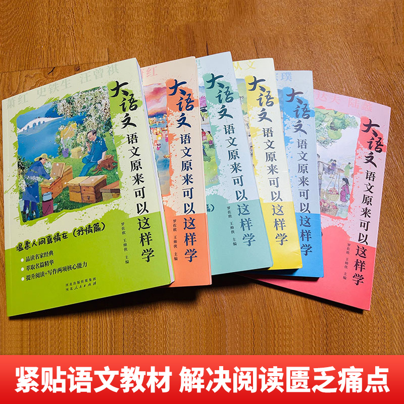大语文:语文原来可以这样学(全6册) [正版]大语文语文原来可以这样学全6册中小学生阅读写作素材紧贴课标全新解读课外读物