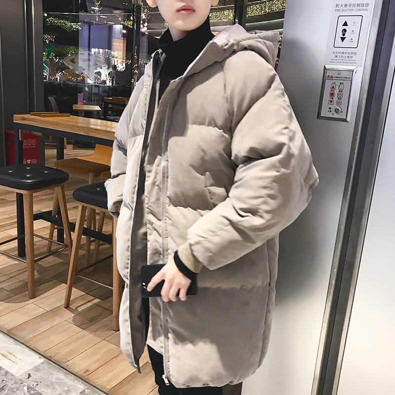 梵克公牛2020面包服男中长款棉衣男港风棉袄男棉服男外套男
