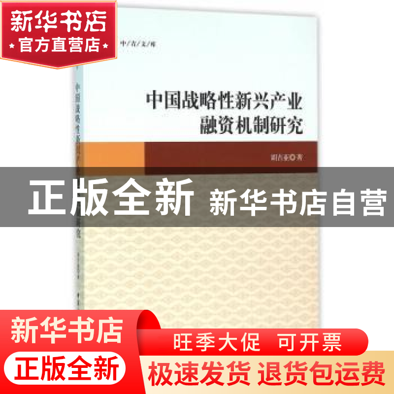 正版 中国战略性新兴产业融资机制研究 胡吉亚著 中国社会科学出高清大图