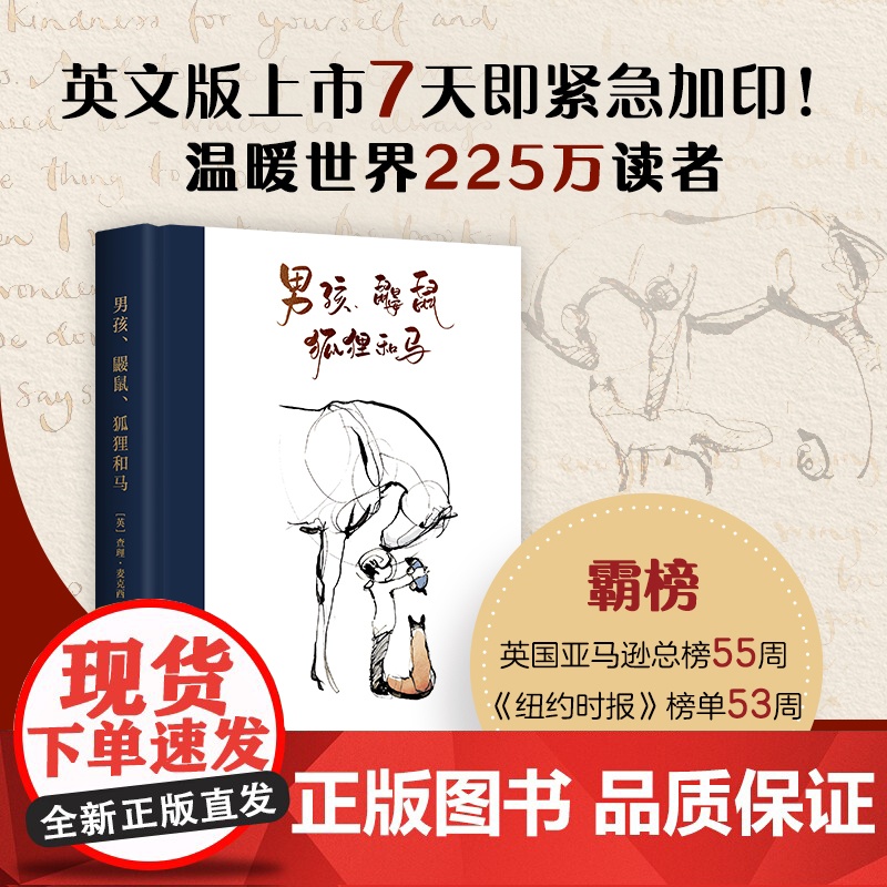 治愈系列 男孩 鼹鼠 狐狸和马+那些微小但重要的事 套装2册 查理·麦克西 詹姆斯·诺伯里 著 漫画高清大图