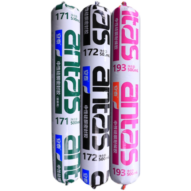 安泰172/黑色-500ML[密封胶] 安泰172密封胶室内门窗脚踢线193耐候外墙阳光房铝塑板户外玻璃胶