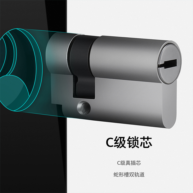西门子(SIEMENS)指纹锁智能锁家用防盗门锁密码锁智能电子锁 E327 深空灰
