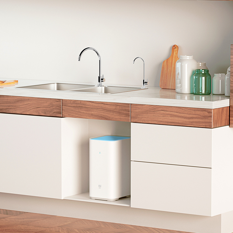 小米(mi)净水器家用直饮厨下式厨房净水机 400加仑大流量 即滤即饮 无罐反渗透 纯水机MR424-A高清大图