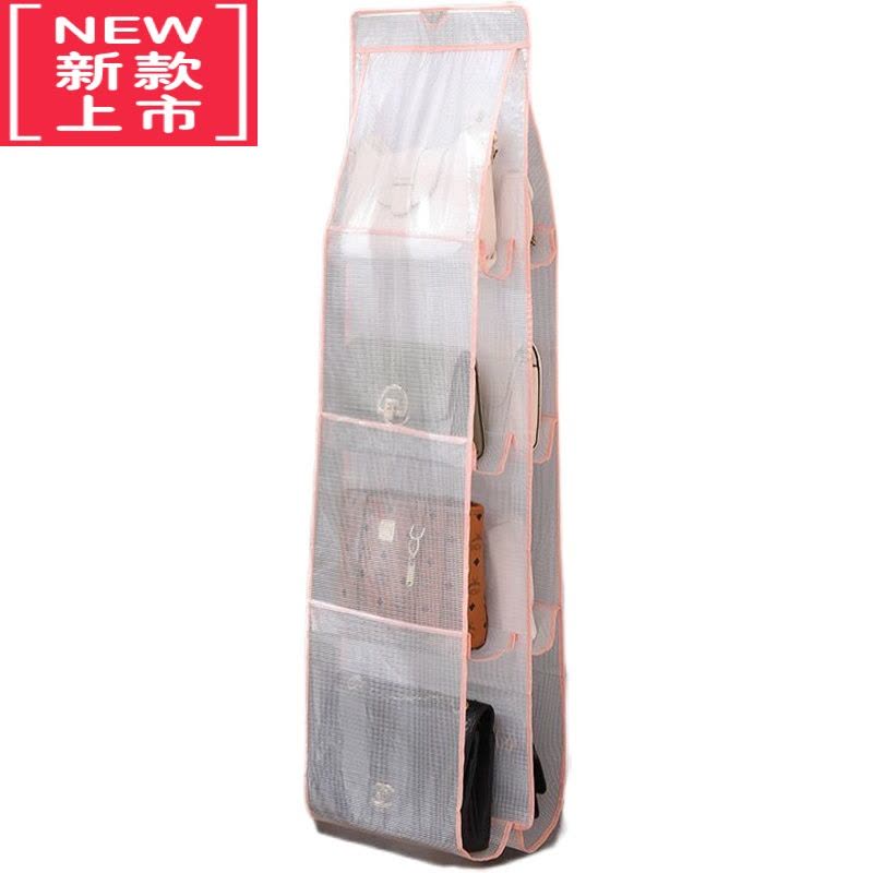 可莉允包包收纳防尘网格挂袋可悬挂式家用衣橱柜置物袋宿舍门后整理器图片