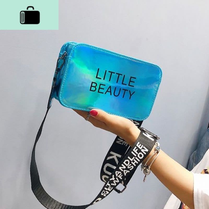 小包包女包2020新款果冻包韩版潮镭射质感小方包夏天斜挎单肩包NEW LAKE女士单肩包图片
