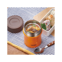 [海外原装品牌授权]THERMOS膳魔師 通用304不锈钢焖烧杯保温杯饭菜保温壶 JBM-501 橙色 500ML